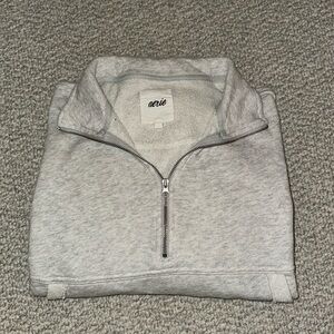 Aerie cropped quarter zip, size S